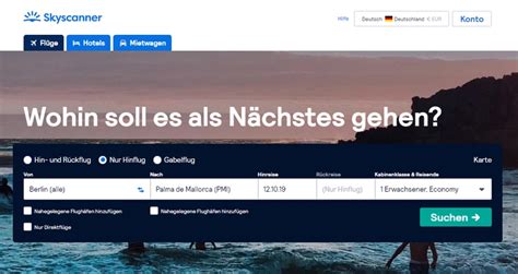 skyscanner deutschland.